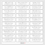 Sticker Mariage Nom d'invité Adresse Moderne Simple Chic<br><div class="desc">Composé de simple sans serif et de typographie serif moderne. Ces éléments sont simples,  élégants et modernes. Il y a 30 autocollants. Il est conçu par White Paper Birch Co. exclusif pour Zazzle. Disponible ici : http://www.zazzle.com/store/whitepaperbirch</div>