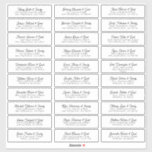 Sticker Mariage Nom d'invité Adresse Moderne Simple Chic<br><div class="desc">Composé de simple sans serif et de typographie serif moderne. Ces éléments sont simples,  élégants et modernes. Il y a 30 autocollants. Il est conçu par White Paper Birch Co. exclusif pour Zazzle. Disponible ici : http://www.zazzle.com/store/whitepaperbirch</div>