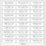 Sticker Mariage Nom d'invité Adresse Simple Moderne Chic<br><div class="desc">Composé de simple sans serif et de typographie serif moderne. Ces éléments sont simples,  élégants et modernes. Il y a 30 autocollants. Il est conçu par White Paper Birch Co. exclusif pour Zazzle. Disponible ici : http://www.zazzle.com/store/whitepaperbirch</div>