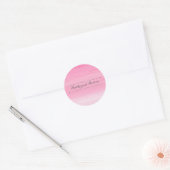 Sticker Mariage Ombré rose chaud (Enveloppe)