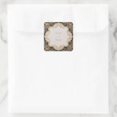 Sticker Mariage orné noir et or (Sac)