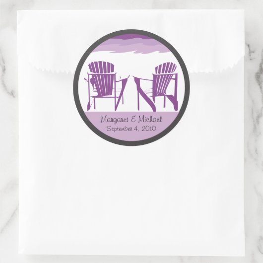 Sticker mariage - Personnalisé (Sac)