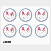 Sticker mariage - Personnalisé (Feuille)