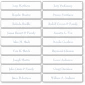 Sticker Mariage Place Card Nom de l'invité Numéro de table (Devant)