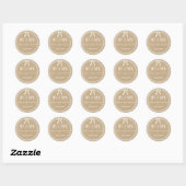 Sticker Mariage pour Burlap et dentelle rustique (Feuille)