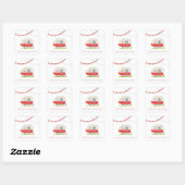 Sticker Mariage Red Retro (Feuille)