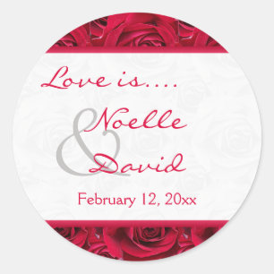 Sticker Mariage Red Roses Galore