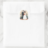 Sticker Mariage romantique en couple (Sac)