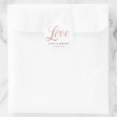 Sticker Mariage Rose d'or Love (Sac)