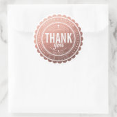 Sticker Mariage Rose or élégant (Sac)