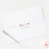 Sticker Mariage Rose or Merci (Enveloppe)