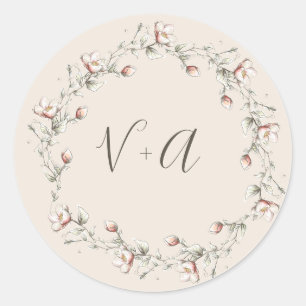 Sticker Mariage Rose sauvage