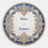 Sticker Mariage Royal Blue Victorian (Devant)
