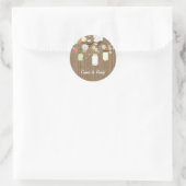Sticker Mariage rustique Mason Jar (Sac)