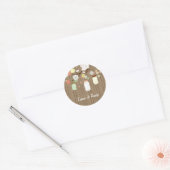 Sticker Mariage rustique Mason Jar (Enveloppe)