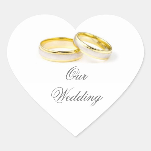 Sticker Mariage simple d'élégance (Devant)