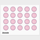 Sticker Mariage "Sweet" - Rose-Noir/Marine (Feuille)