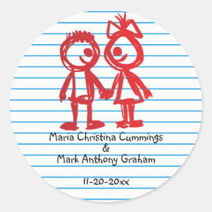 Sticker Mariage Sweethearts