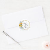 Sticker Mariage tournesol (Enveloppe)