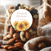 Sticker Mariage tournesol