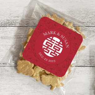 Sticker Mariage traditionnel chinois élégant