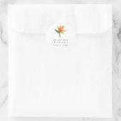 Sticker Mariage Tropical Bird of Paradise (Sac)