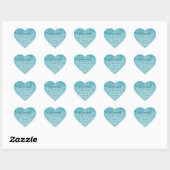 Sticker Mariage Turquoise Flourish (Feuille)