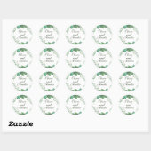 Sticker Mariage vert de la nature du cadre (Feuille)