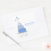 Sticker Mariage Whimsical Chic Bleu (Enveloppe)