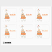 Sticker Mariage Whimsical Chic Peach (Feuille)