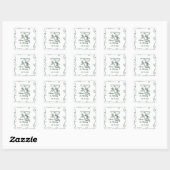 Sticker Mariage Whimsical Quirky Main tiré (Feuille)