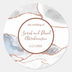 Sticker mariage White Rose Gold Parties scintillan