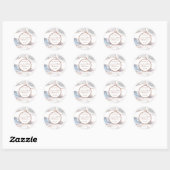 Sticker mariage White Rose Gold Parties scintillan (Feuille)