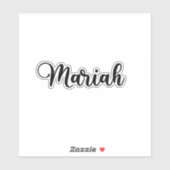 Sticker Mariah Name - Calligraphie manuscrite (Feuille)