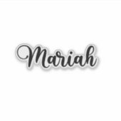Sticker Mariah Name - Calligraphie manuscrite (Devant)