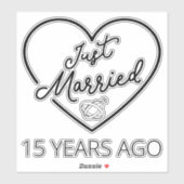 Sticker Marié Il Y A 15 Ans III (Feuille)