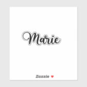 Sticker Marie Name - Calligraphie manuscrite (Feuille)
