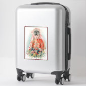 Sticker Mariée en rouge au Mariage chinois à Shanghai (Sur valise)