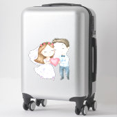 Sticker Mariée et Marié (Sur valise)