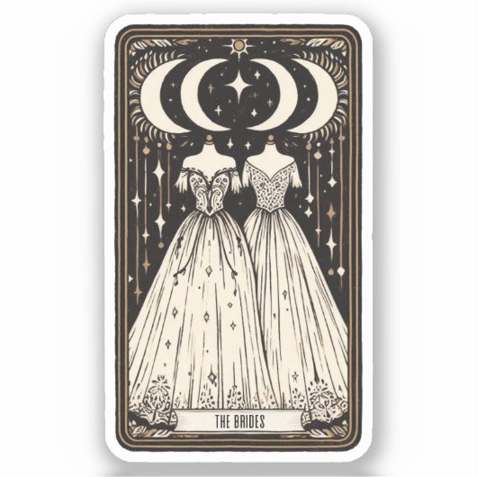 Sticker Mariées du mariage Tarot (Recto)