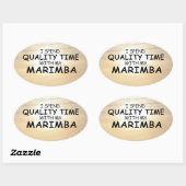 Sticker Marimba Oval pour la qualité (Feuille)