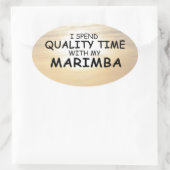 Sticker Marimba Oval pour la qualité (Sac)