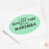 Sticker Marimba Oval pour la qualité (Enveloppe)