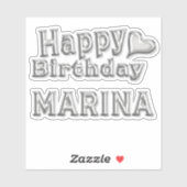 Sticker Marina Happy Birthday (Feuille)