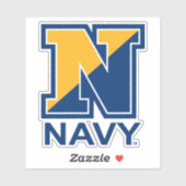 Sticker Marine américaine | Marine initiale N (Feuille)