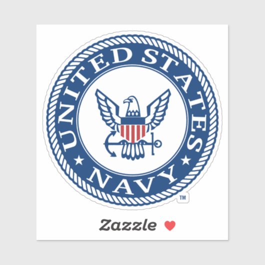 Sticker Marine américaine | Navy Alt Emblem (Feuille)