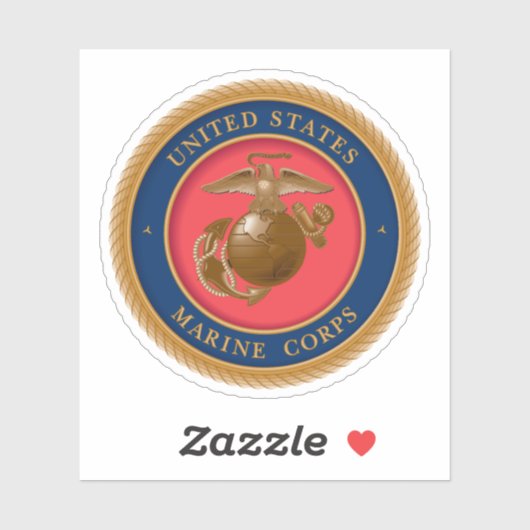 Sticker Marine Corps Seal (Feuille)
