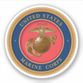 Sticker Marine Corps Seal (Devant)