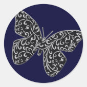 Sticker marineblauw diepblauw (Voorkant)