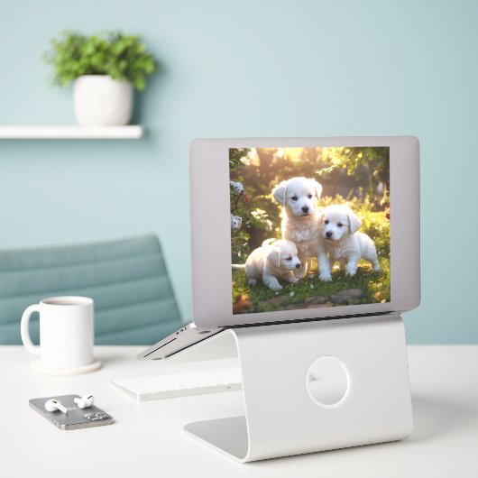 Sticker Marionnettes (Ordinateur portable sur le bureau)